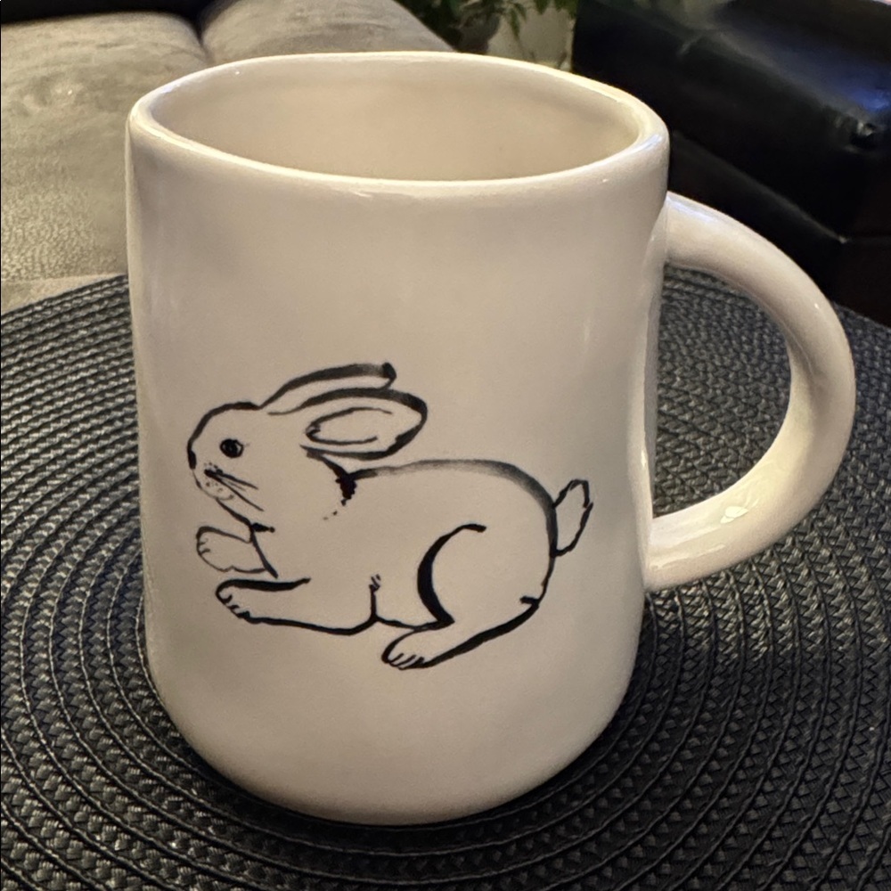 Rae Dunn Easter Bunny “Hop to It” Mug Artisan Collection by Magenta